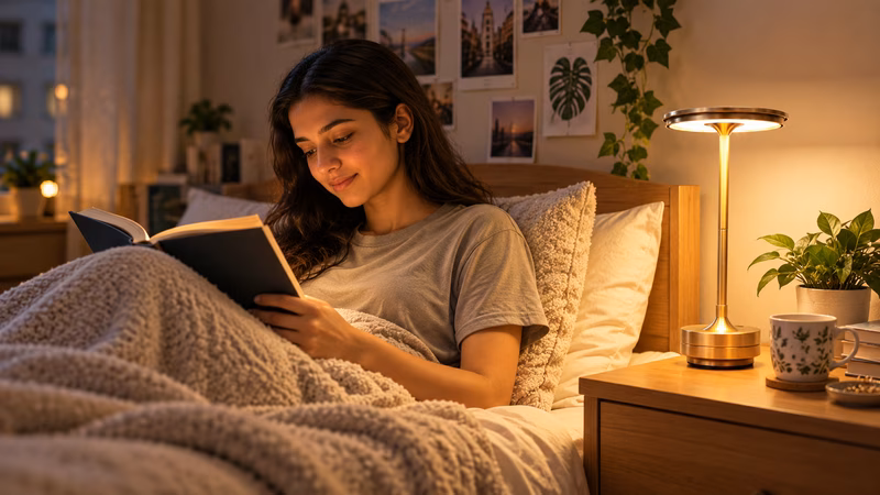 Sanfter, warmer Lichtschein für eine entspannte Arbeitsatmosphäre